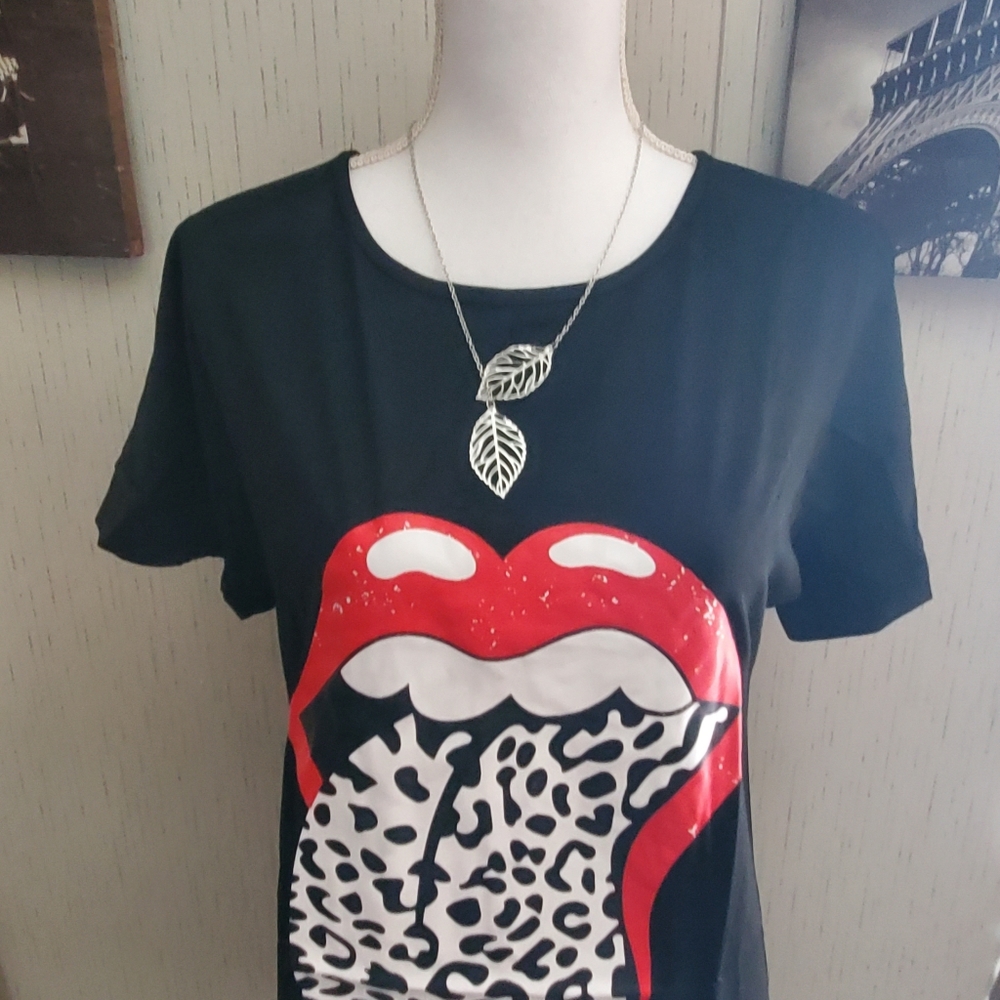 Leopard Lips Shirt Dress - Picture 2 of 7